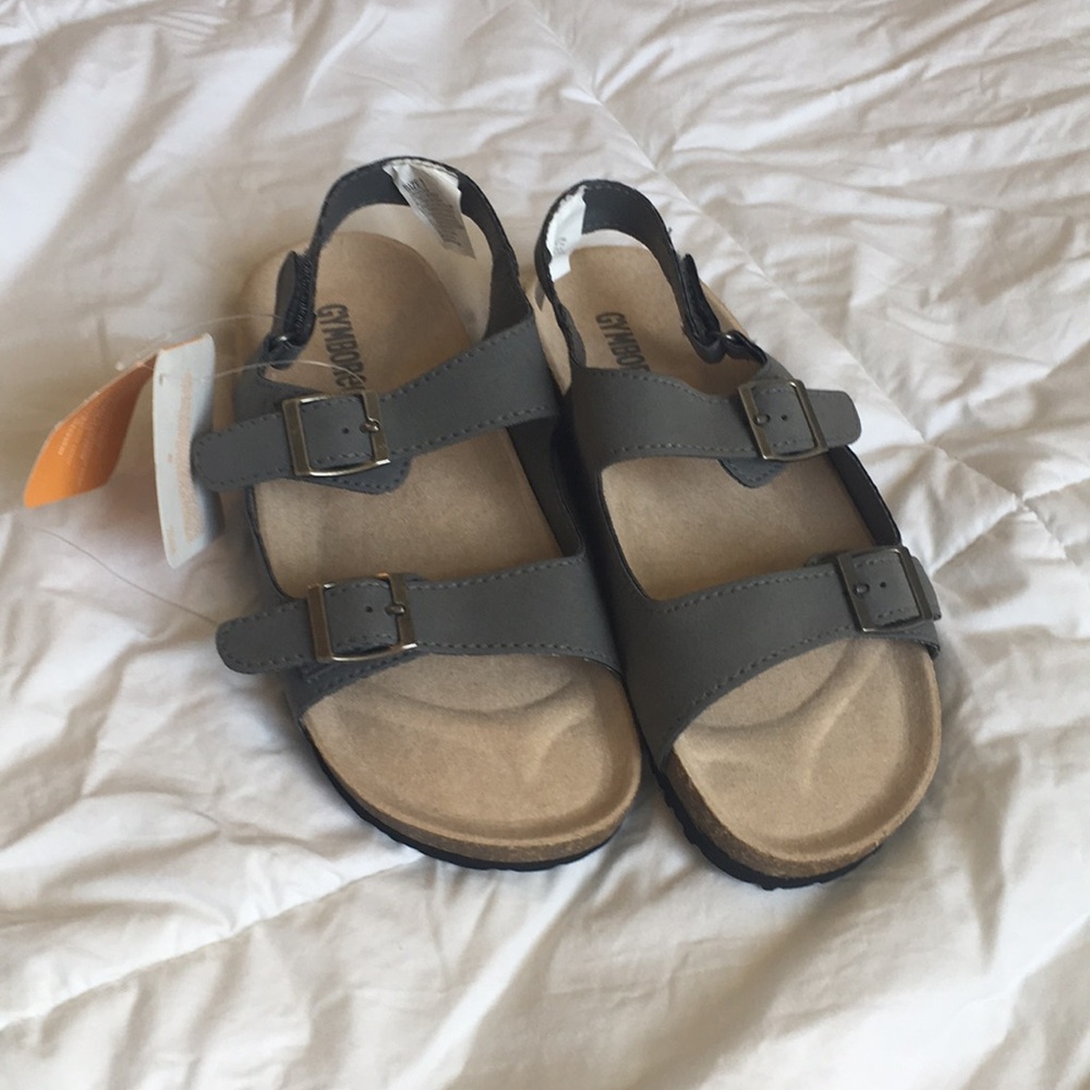 NWT unisex sandals grey
